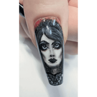 Custom Realistic Portrait Nails | Luxury Reusable 10pc Nail Set | Personalised Artificial Nails UK - Nikki Nailed it