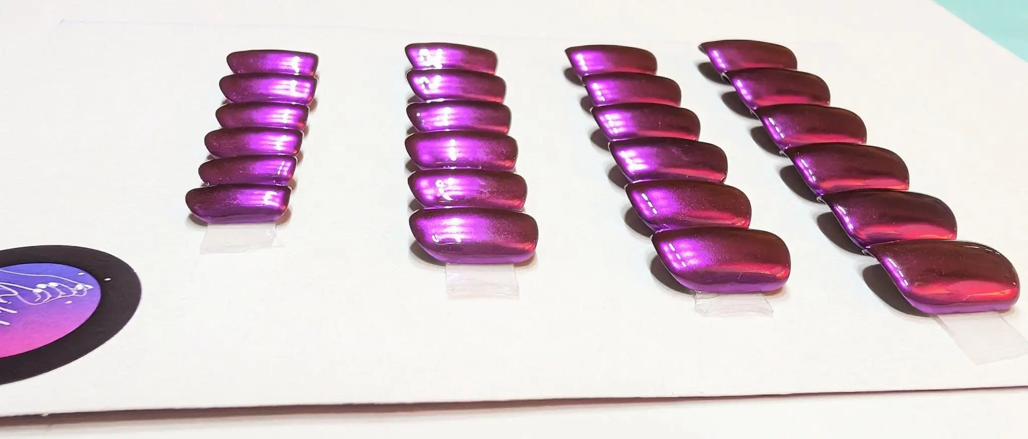 Custom 20 Piece Set - Press On Nails | Hand - Painted Luxury Nails UK | Artificial Reusable Gel Nails | Press Ons | Personalisable Gift Idea - Nikki Nailed it