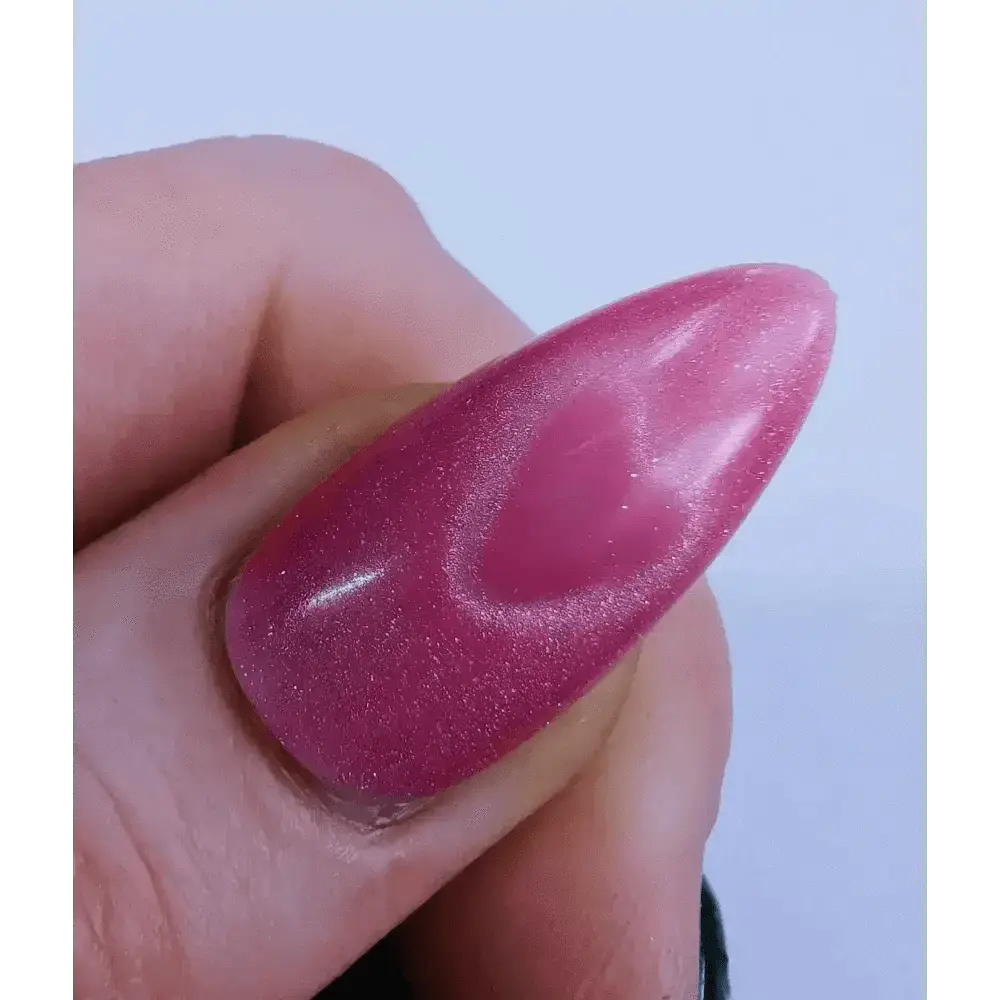 Custom Cat Eye Heart Press On Nails | Luxury Nail Set | 10pc Reusable Artificial Nails UK - Nikki Nailed it