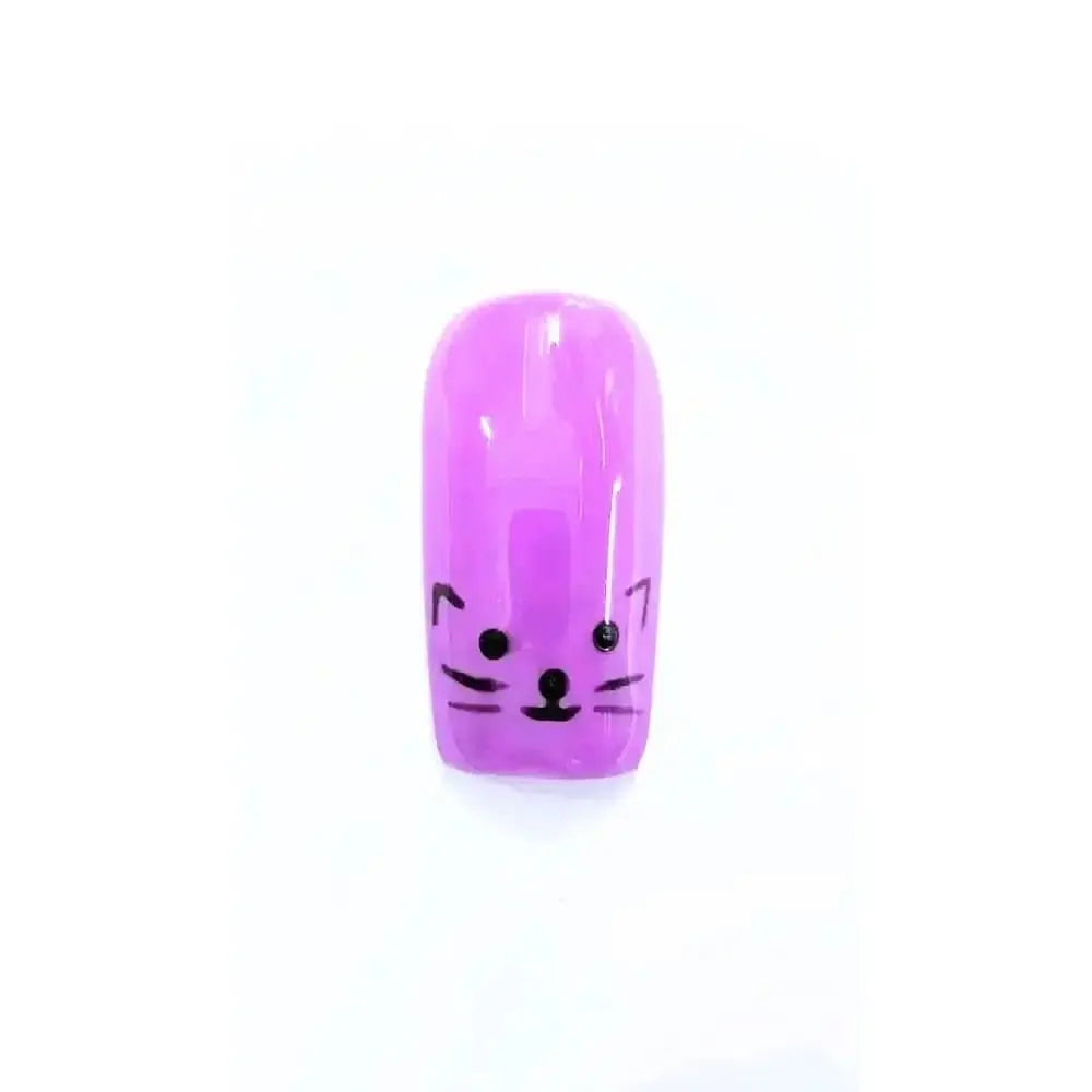 Custom Cat Tip Nails | Luxury Square Press On Nails | Reusable 10pc Nail Set UK - Nikki Nailed it
