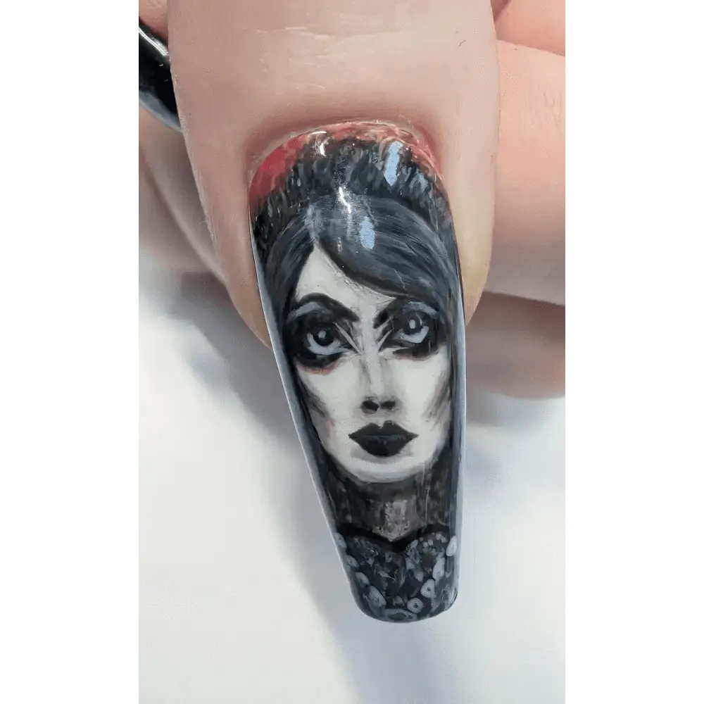 Custom Realistic Portrait Nails | Luxury Reusable 10pc Nail Set | Personalised Artificial Nails UK - Nikki Nailed it