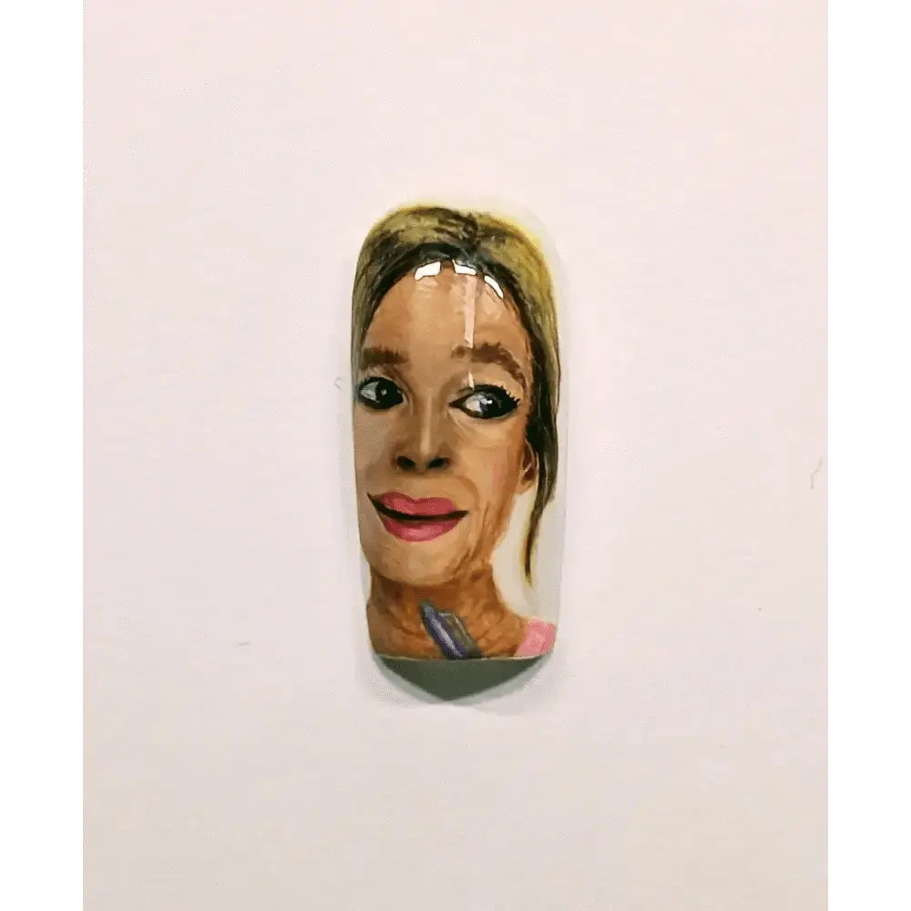 Custom Realistic Portrait Nails | Luxury Reusable 10pc Nail Set | Personalised Artificial Nails UK - Nikki Nailed it