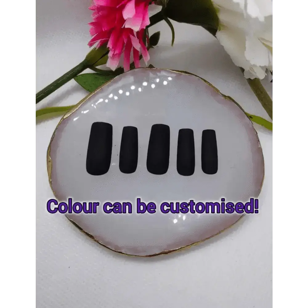 Matte One Colour Nails | Custom Luxury Press On Nails UK | 10pc Reusable Nail Set - Nikki Nailed it
