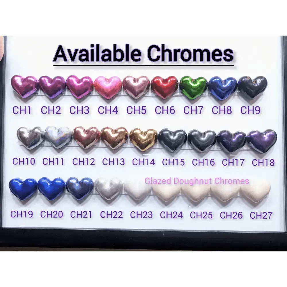 One Colour Chrome Nails | Chrome Custom Press On Nails UK | Reusable 10pc Nail Set - Nikki Nailed it