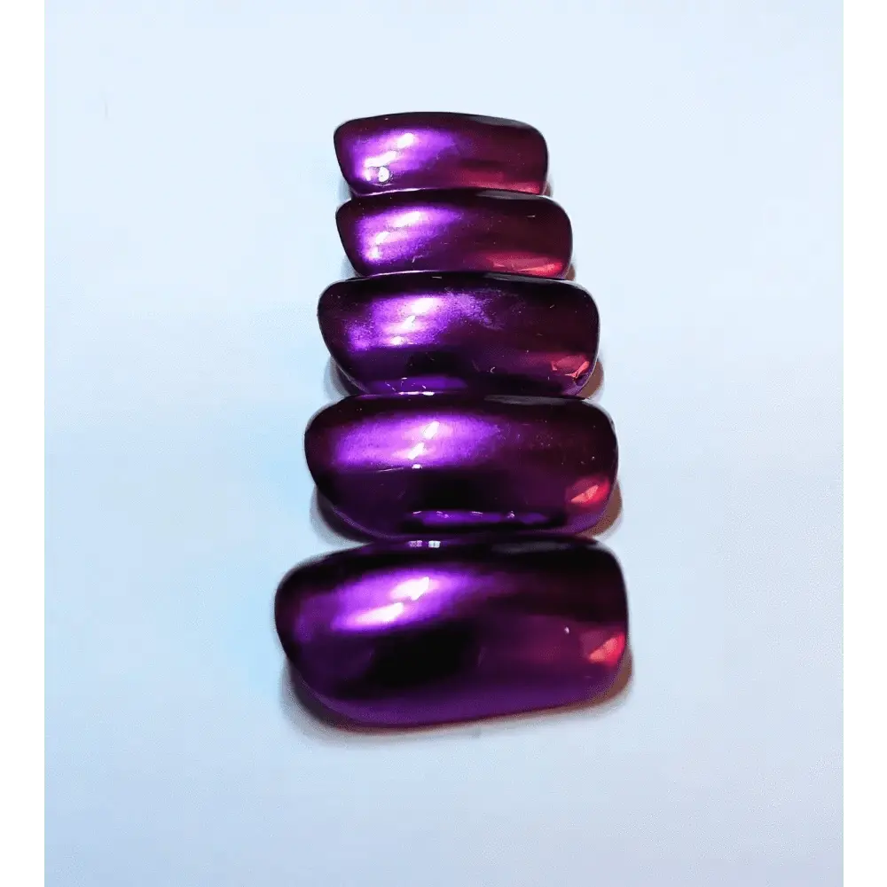 One Colour Chrome Nails | Chrome Custom Press On Nails UK | Reusable 10pc Nail Set - Nikki Nailed it