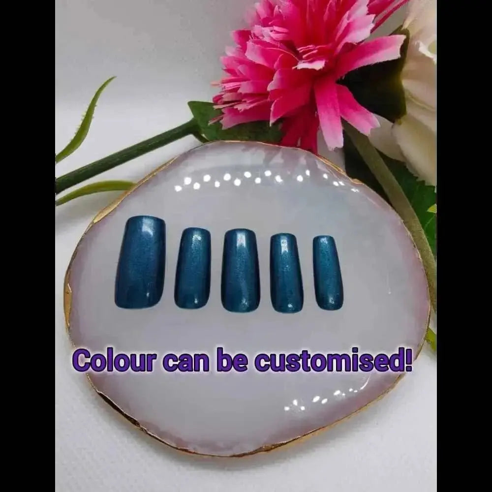 Solid One Colour Nails | Custom Press On Nails UK | Reusable 10pc Nail Set - Nikki Nailed it