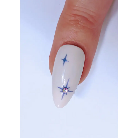 Custom Star Press On Nails | Luxury Press Ons UK | Artificial Reusable Nails | 10pc Nail Set - Nikki Nailed it