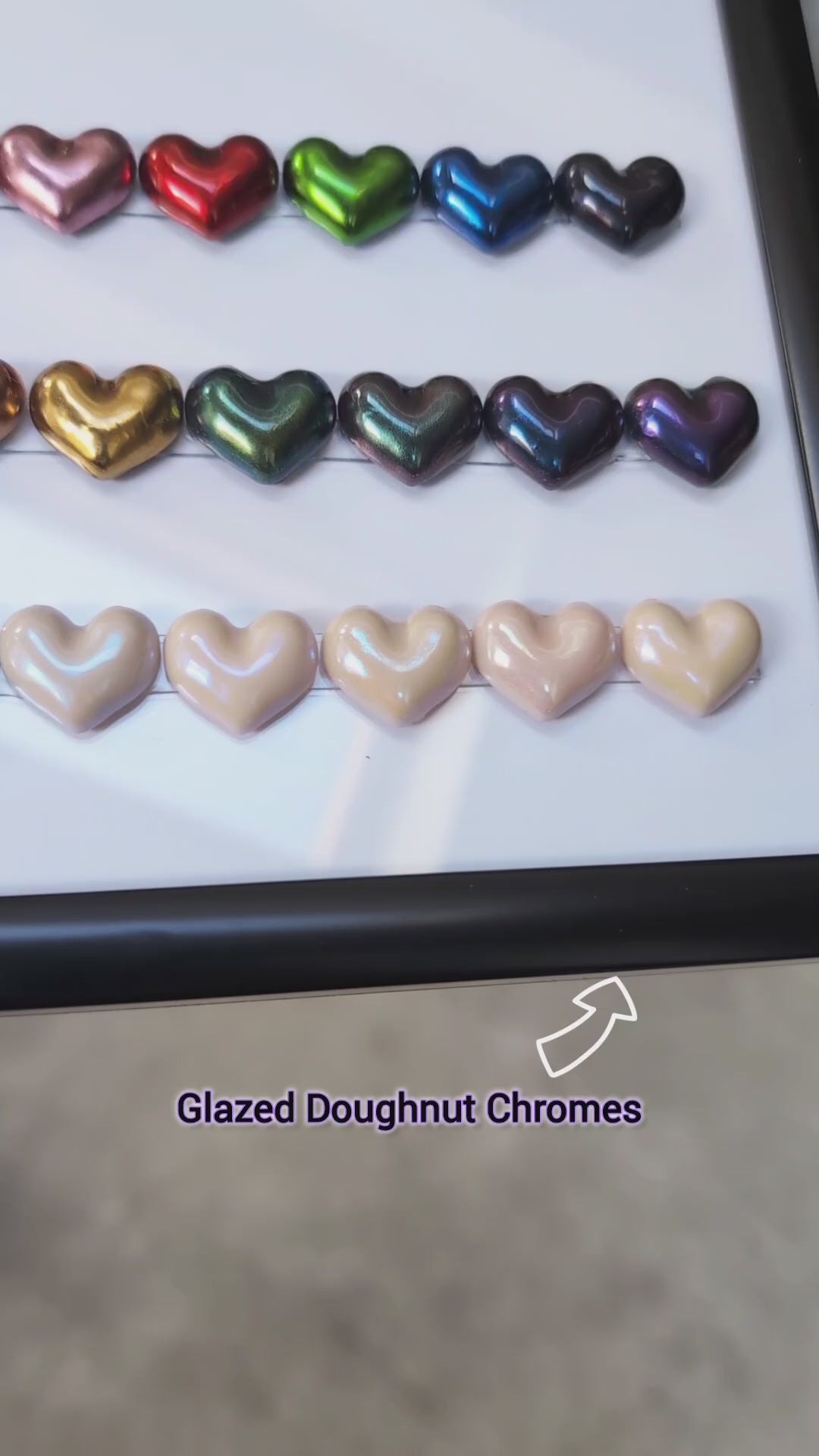 One Colour Chrome Nails | Chrome Custom Press On Nails UK | Reusable 10pc Nail Set