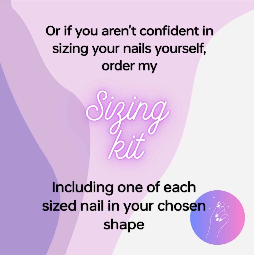 Rainbow Marble Press On Nails | Luxury Gel Nails | 10pc Reusable Artificial Nails UK - Nikki Nailed it